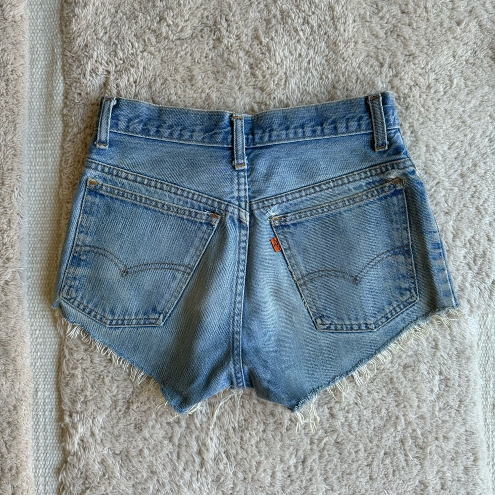 Vintage Levi’s orange label denim shorts